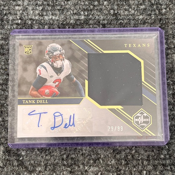 Panini Other - 2023 Panini Limited Tank Dell Rookie Patch Auto /99 RC Houston Texans No. 177